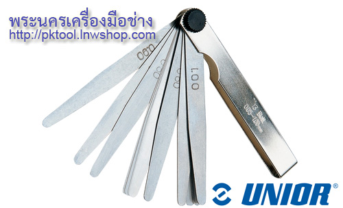 ฟิลเลอร์เกจ สเตนเลส มาตรฐาน DIN 862 (Feeler Gauges) UNIOR N0.701