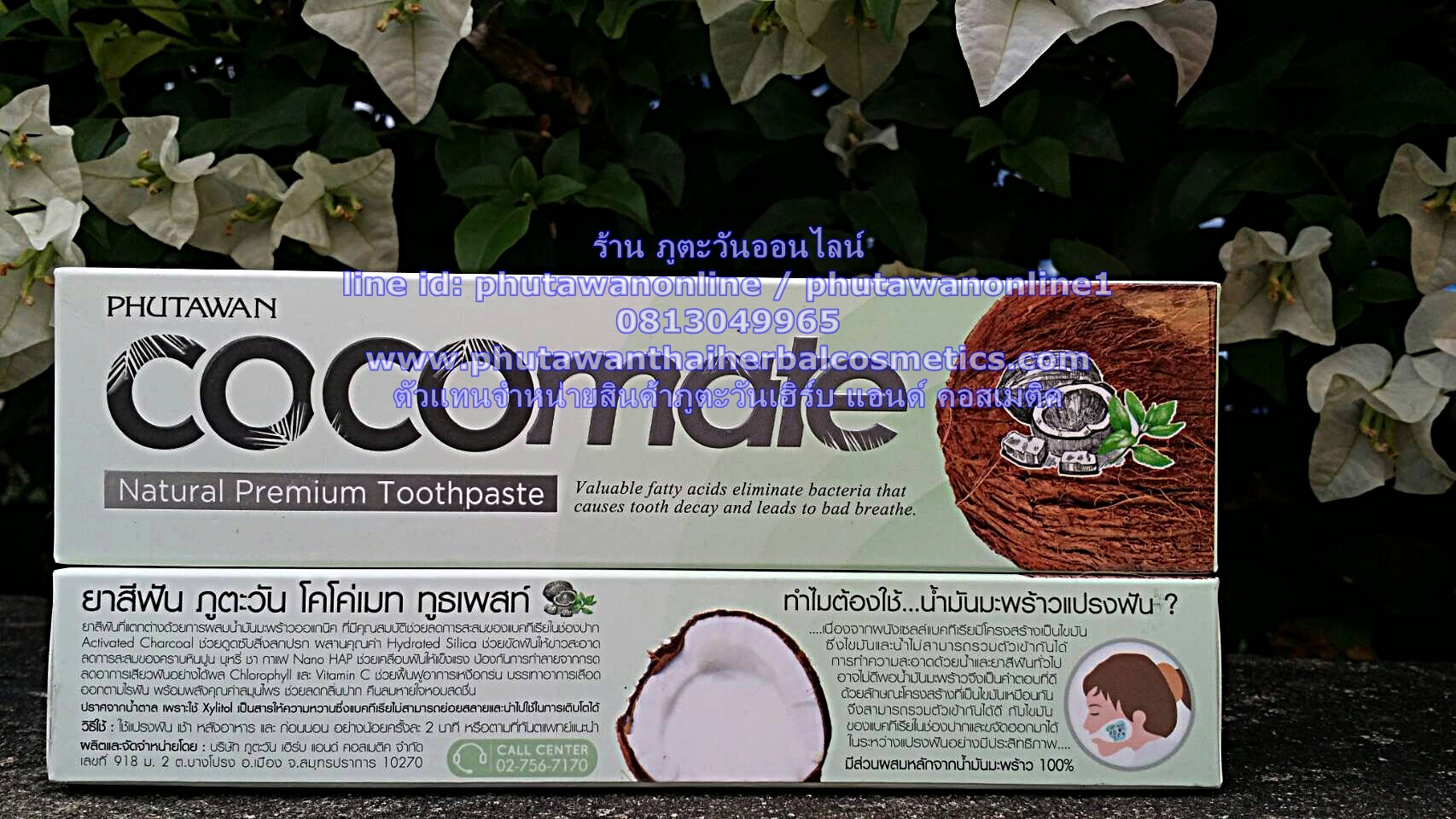 Coco Mate ยาสีฟันน้ำมันมะพร้าว ออแกนิค ภูตะวัน