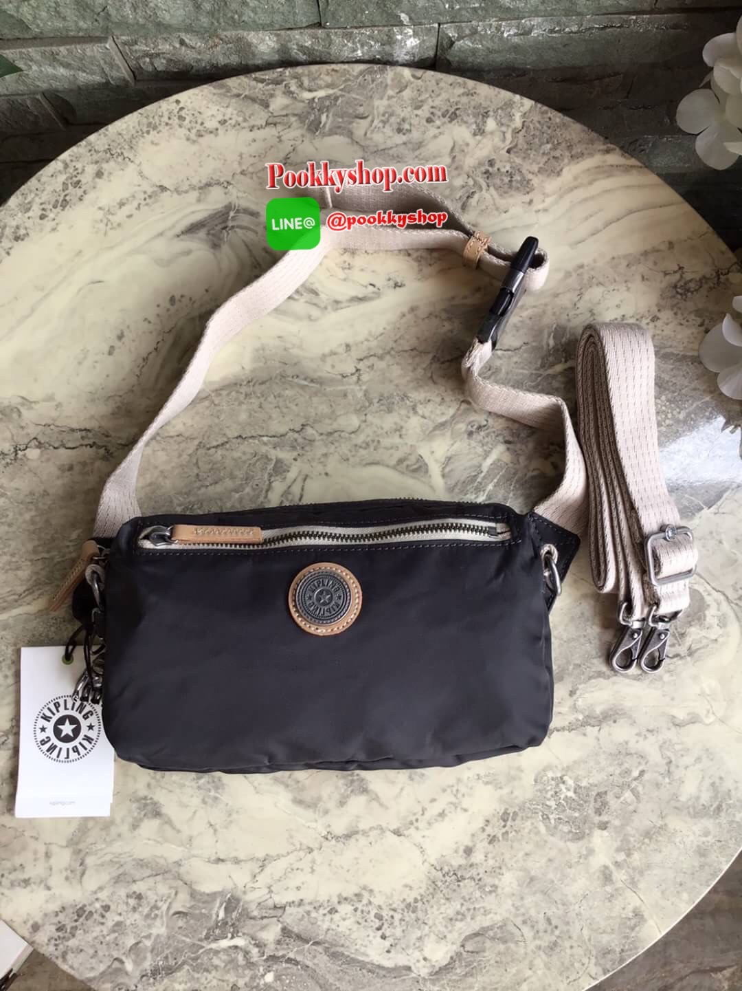 Kipling Yoku Medium Crossbody bag convertible to waistbag กระเป๋าคาดอกและสะพายข้าง คอลเลคชั่นใหม่ล่าสุดจาก Part of the Edgeland Plus วัสดุ100% polyester วัสดุกันน้ำ สีสันสไตล์วินเทจ ดูเป็นเอกลักษณ์ น้ำหนักเบา สะพายแล้วคล่องตัว ภายในกว้าง ใส่กระเป๋าเงินใบย