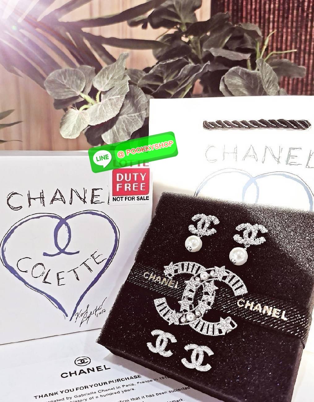 พร้อมส่งความสวย Rare items ห้ามพลาด! แพ็คสุดคุ้มX3! CHANEL EARRING & BROOCH SET VIP GIFT WITH PURCHASE THE ORIGINAL PACKAGE (GWP) ชุดกิ๊ฟเซทของกำนัลสุดเลอค่าจากการแลกคะแนนสะสมสำหรับลูกค้าสมาชิก VIP CHANEL DUTYFREE ไอเท็มหายากชวนสะสมมาเป็นชุดทั้งตุ้มหูและเ