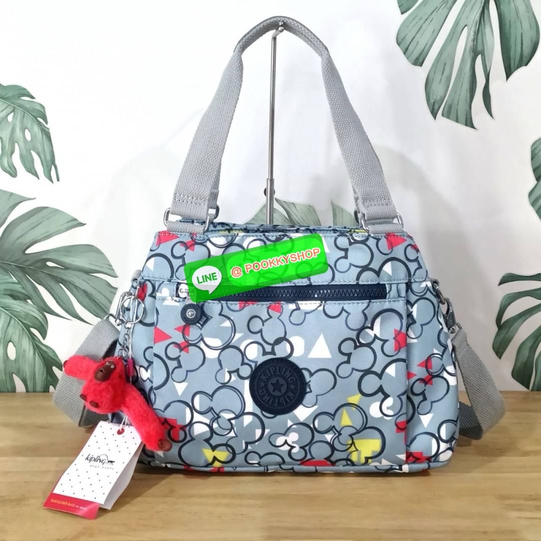 KIPLING ELISE HANDBAG กระเป๋าถือและสะพายไหล่ วัสดุ Polyester 100% ขนาดกำลังพอดี จุของได้มาก มีหูจับสองสาย ถือสะดวก น้ำหนักเบา มีช่องซิป ด้านหน้า ช่อง กระเป๋าหลักเปิด-ปิดด้วยซิป มี3 ช่องว่างใส่ของได้จุมากๆ ใส่มือถือได้ กระเป๋าสตางค์ใบยาว และ เครื่องสำอางค์
