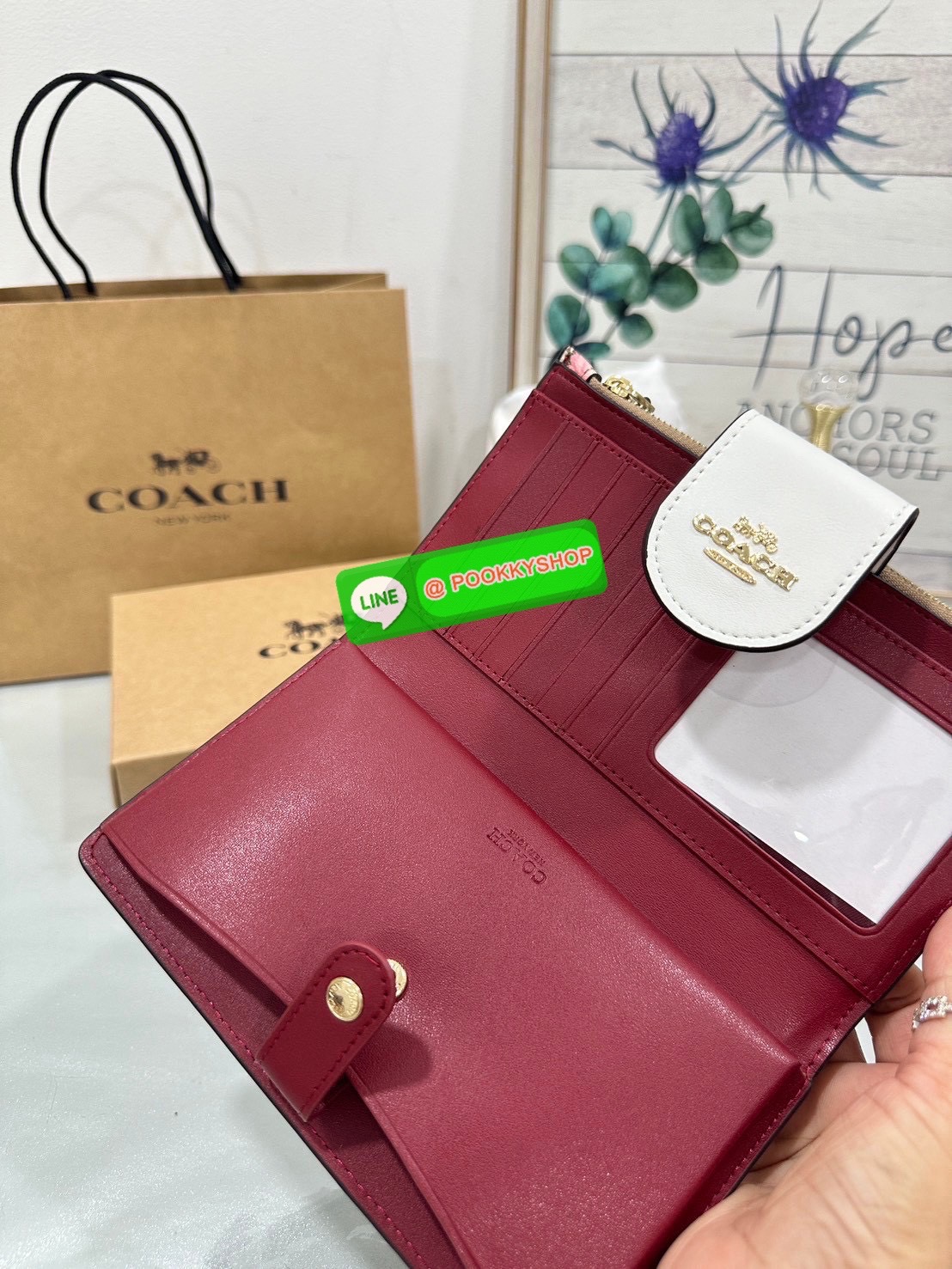 🍀Coach C2874 Tech Phone Wallet In Colorblock Signature 🍀 COLOR: signature canvas