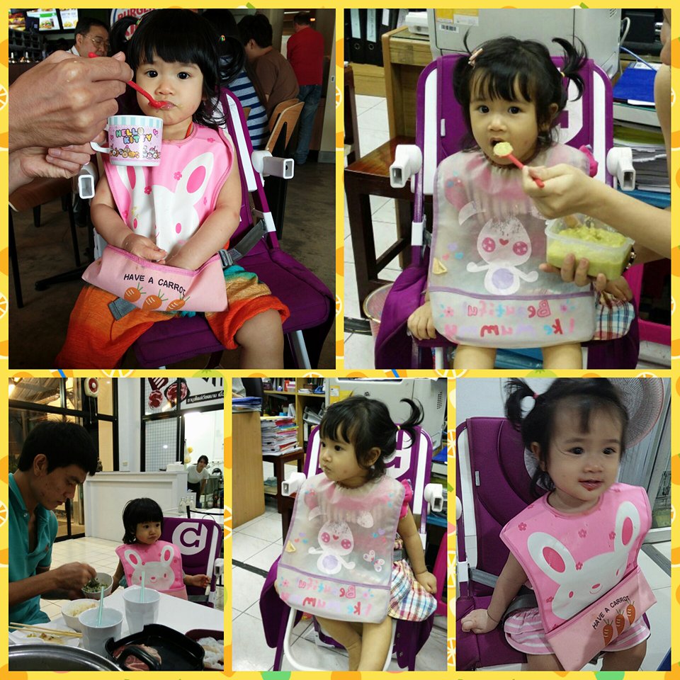 Bpastel DG70 เก้าอี้กินข้าวเด็กทรงสูงเเบบพกพา Oxford Fabric portable baby dining chair รับน้ำหนักได้ 70 kg