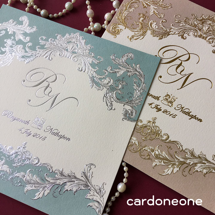 การ์ดแต่งงานพรีเมี่ยม วินเทจ