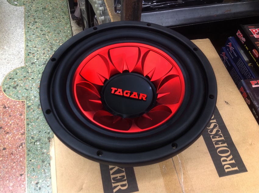 ลำโพงรถยนต์ ซับวูฟเฟอร์ 10 นิ้ว 1000W ว้อยคู่ แม่เหล็ก 1 ชั้น ยี้ห้อ TAGAR (จำนวน 2 ดอก)