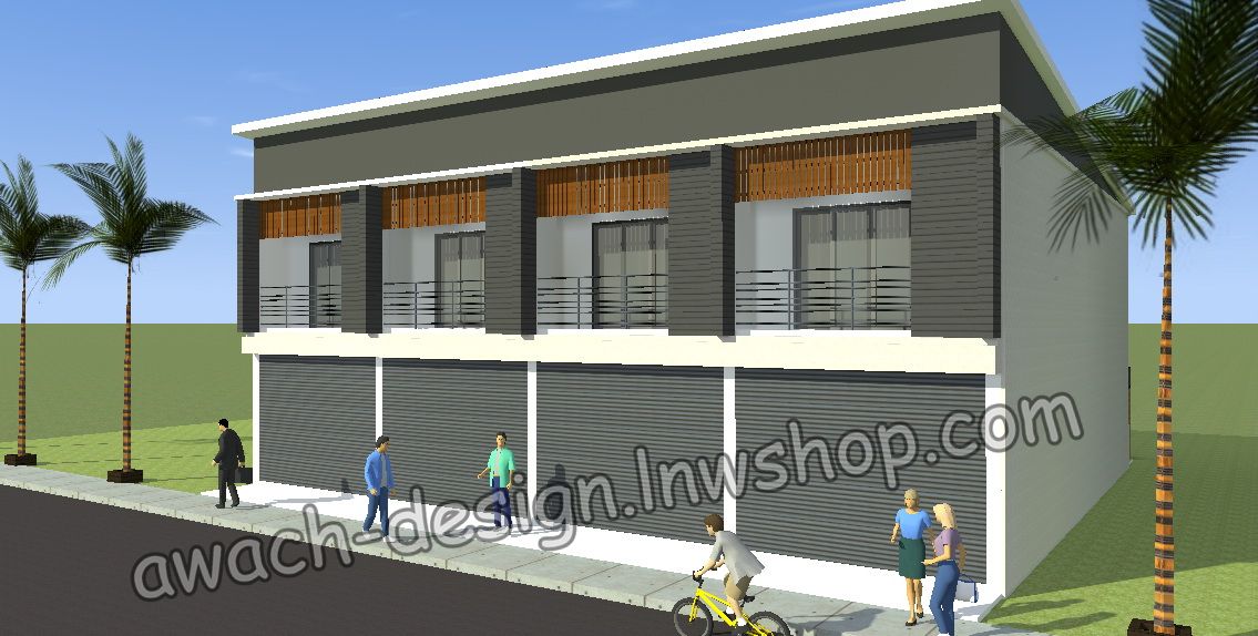 J302 อาคารพาณิชย์ 2 ชั้น 2 ห้องนอน 2 ห้องน้ำ