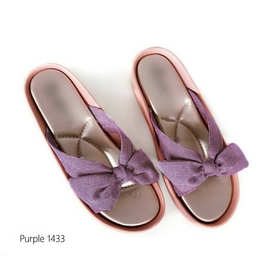 พร้อมส่ง สไตล์ลำลอง แบบสวม ดีเทลหน้าโบว์ผ้าสีหวานๆ พื้นนิ่มมากน้ำหนักเบา แม่ค้าเชียร์สุดใจแบบสวยชิวๆคร้าา!!