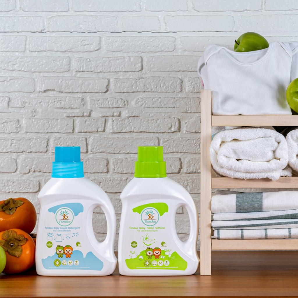 Tendee Baby ผลิตภัณฑ์ซักผ้าและปรับผ้านุ่มเด็ก สูตร ORGANIC ขนาด 900 ml.