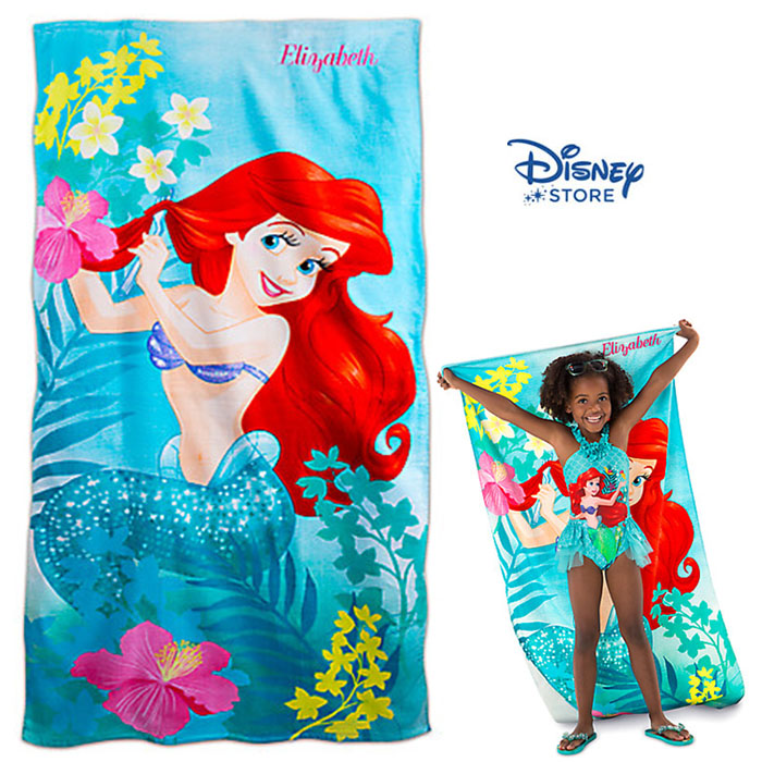 ฮ Ariel Beach Towel from Disney USA ของแท้100% นำเข้า จากอเมริกา