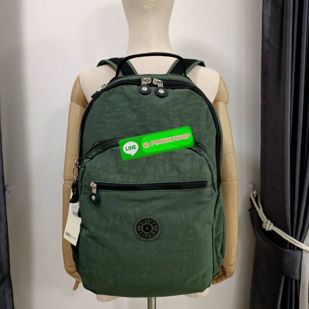 KIPLING Seoul Large 15" Laptop Backpack กระเป๋าเป้สะพายหลัง วัสดุด้านนอก Nylon ซับใน Polyester รุ่นใหม่เหมาะสำหรับเดินทางระยะสั้น จะซื้อใช้เองหรือมอบเป็นของขวัญก็สวยถูกใจผู้รับค่ะ💖