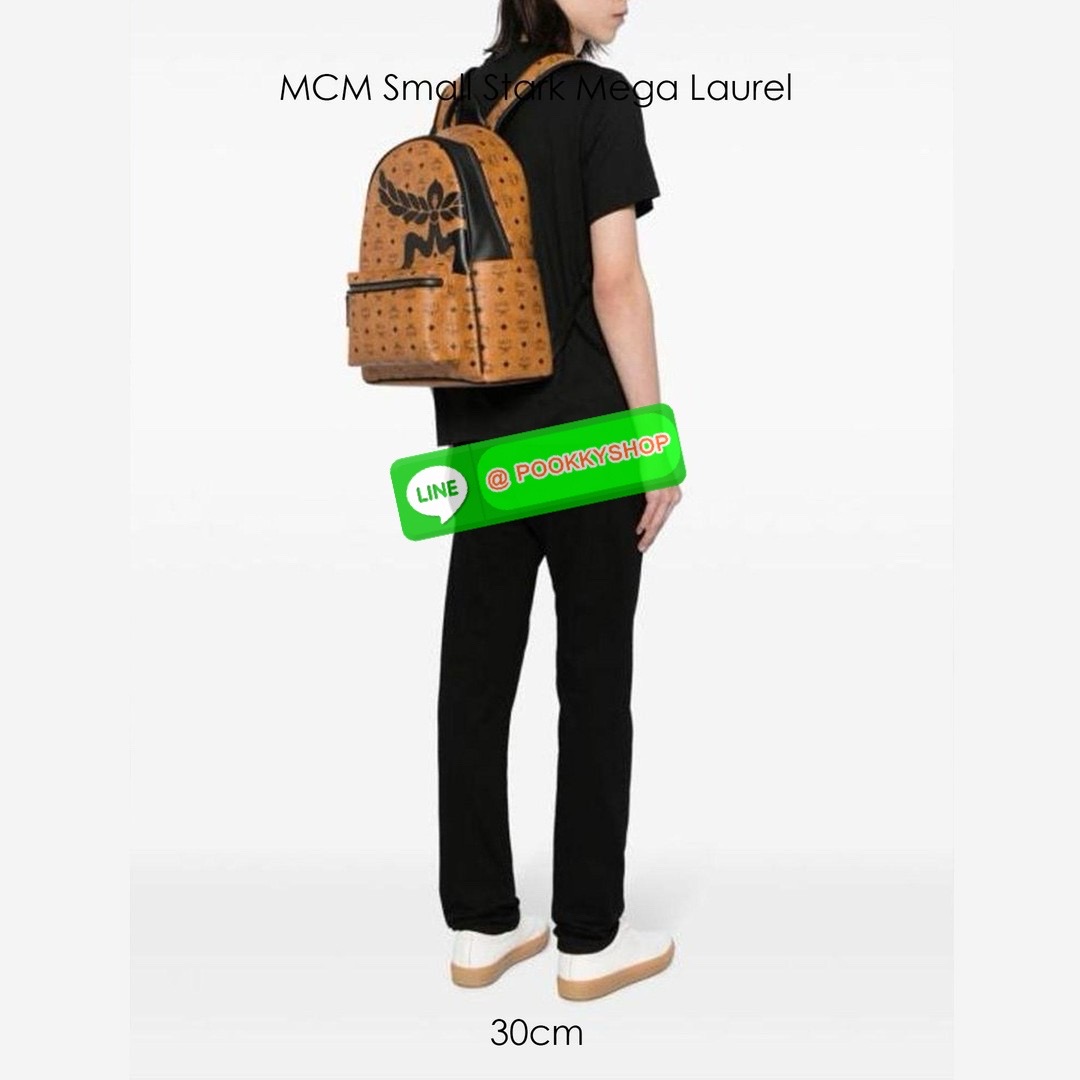 MCM Small Stark Mega Laurel Visetos Backpack กระเป๋าเป้คอลใหม่ไซส์เล็ก ดีไซน์โลโก้ด้านหน้าสวยหรูโดดเด่น Best seller Unisex ของงานเป้จริงๆ ใช้ได้ทั้งหนุ่มๆและสาวๆ เรียบหรูกว่าเดิมไปอีก สายสะพายสามารถปรับได้ตามตัว ดีไซน์และฟังก์ชั่นการใช้งาน ตอบโจทย์แน่นอน