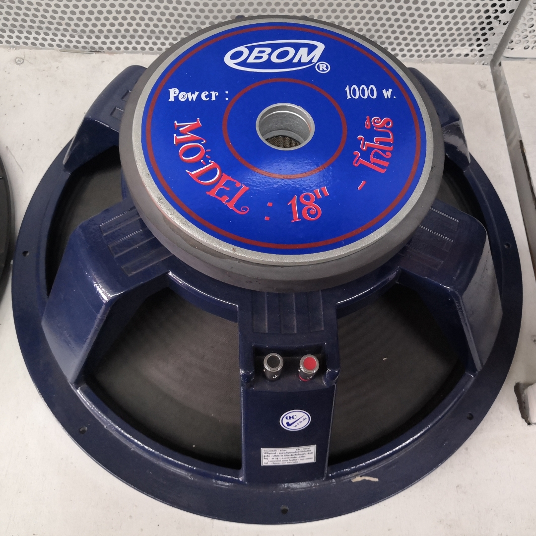 ลำโพง 18 นิ้ว 1000w โครงหล่อ KOBORI โกโยริ ยี่ห้อ OBOM โอบอ้อม