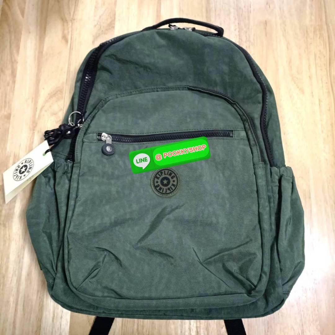 KIPLING Seoul Large 15" Laptop Backpack กระเป๋าเป้สะพายหลัง วัสดุด้านนอก Nylon ซับใน Polyester รุ่นใหม่เหมาะสำหรับเดินทางระยะสั้น จะซื้อใช้เองหรือมอบเป็นของขวัญก็สวยถูกใจผู้รับค่ะ💖