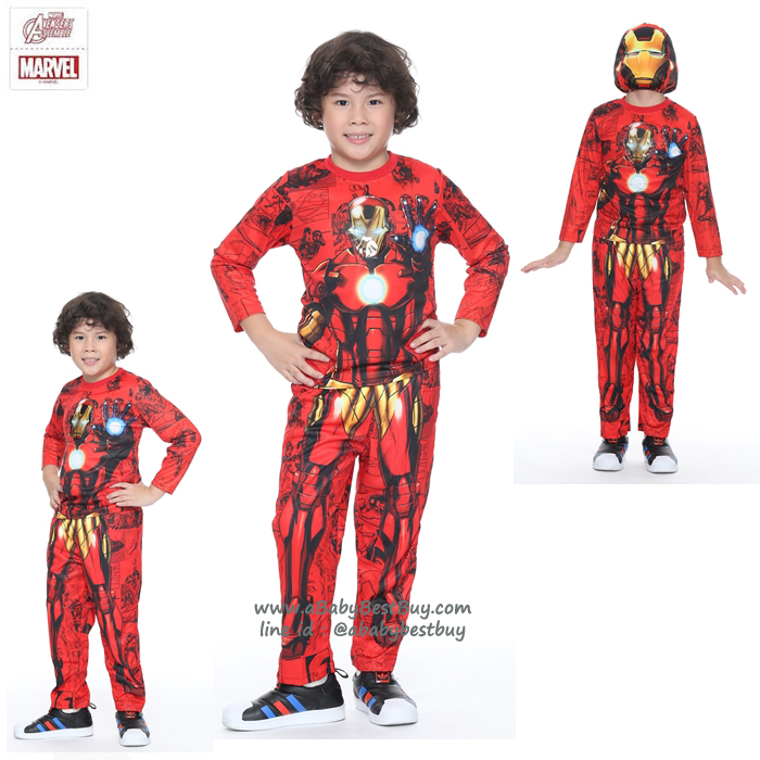 ฮ " ชุดแฟนซี เด็กผู้ชาย Iron Man - The Avengers ( 4-6-8-10 ปี ) ชุดแฟนซี Super Hero - เสมือนจริง มาพร้อมกับเสื้อ กางเกง หน้ากาก เพื่อให้คุณหนูๆได้สนุกกับชุดsuper hero คนโปรดตามจิตนาการ ชุดสุดเท่ห์ ใส่สบาย ลิขสิทธิ์แท้