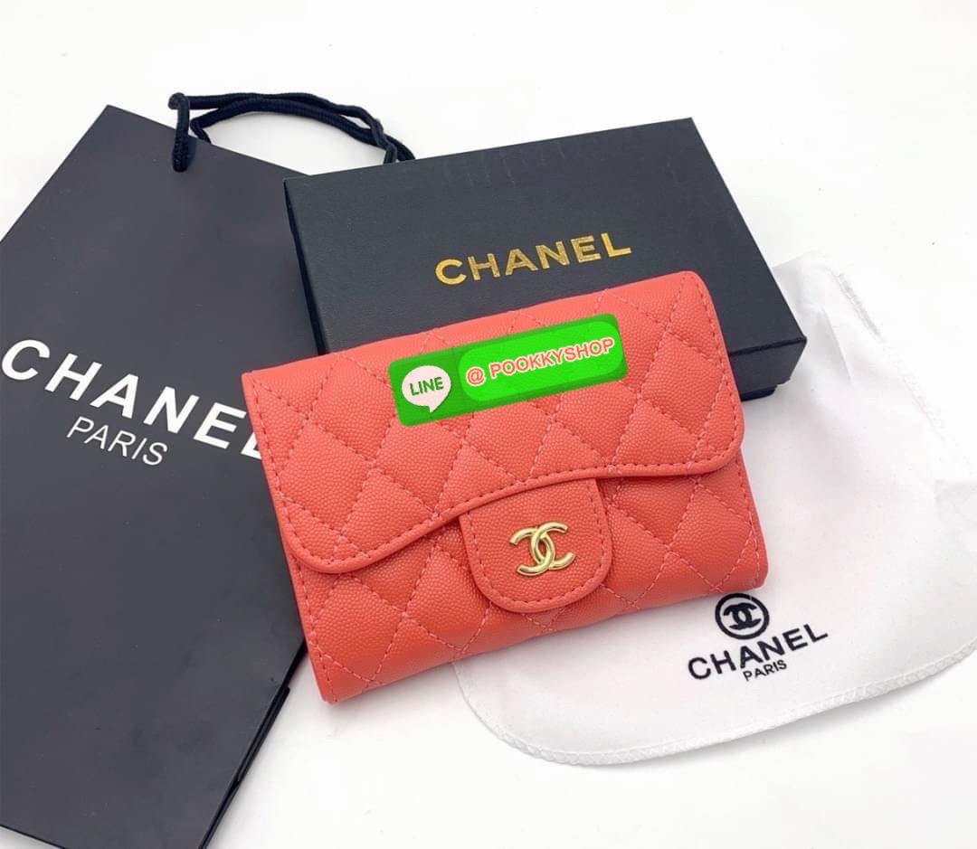 กระเป๋าสตางค์ Chanel (กลาง) CLASSIC MEDIUM FLAP WALLET CAVIARSKIN LEATHER