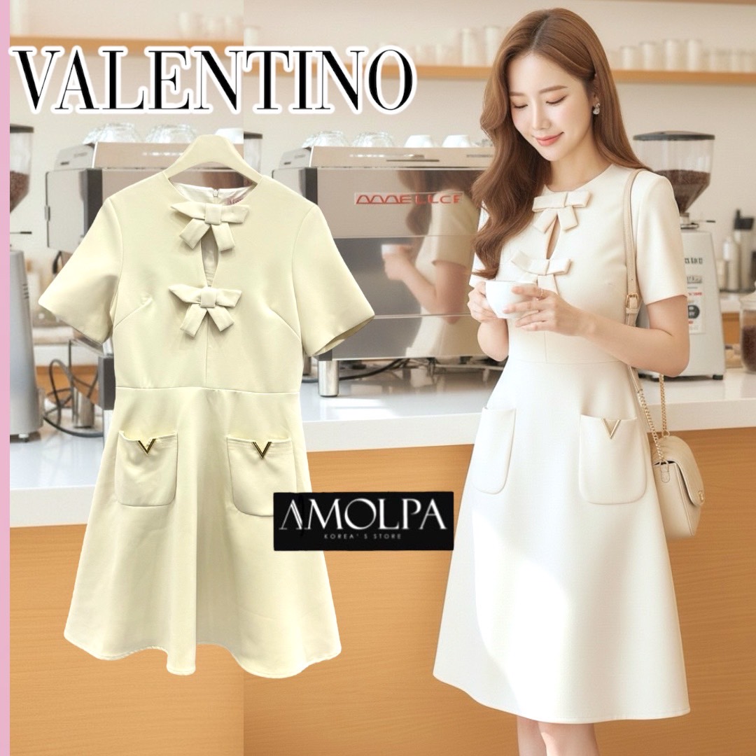 DRESS VALENTINO 1:1 HI-END ทรงสวย เป๊ะ ใส่แล้วสวยเข้ากันลงตัวมากๆค่ะ ไม่ผิดหวังแน่นอนนนนค๊า ห้ามพลาดเลยน้า