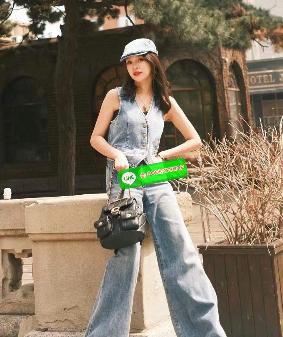 NEW ARRIVAL! สวยเกินห้ามใจ หนังนิ่มฟูสุดๆไปเลยค่า COACH TABBY QUILING BACKPACK ((CU076)) 💌พร้อมส่ง! ใหม่ก่อนใคร กับกระเป๋าทรงที่ฮิตเกินต้าน หนังแท้อย่างดี หนังนิ่ม ฟู ลื่นเงาแววสวยมากๆ ตัดกับอะไหล่ทองแย่างลงตัว