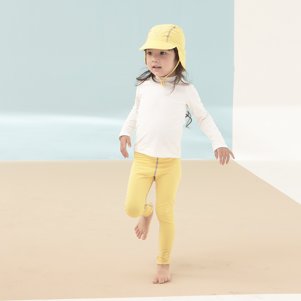 Kidsumplay Kids UV Swim Flap Cap หมวกกันแดดสำหรับยาวปิดคอ
