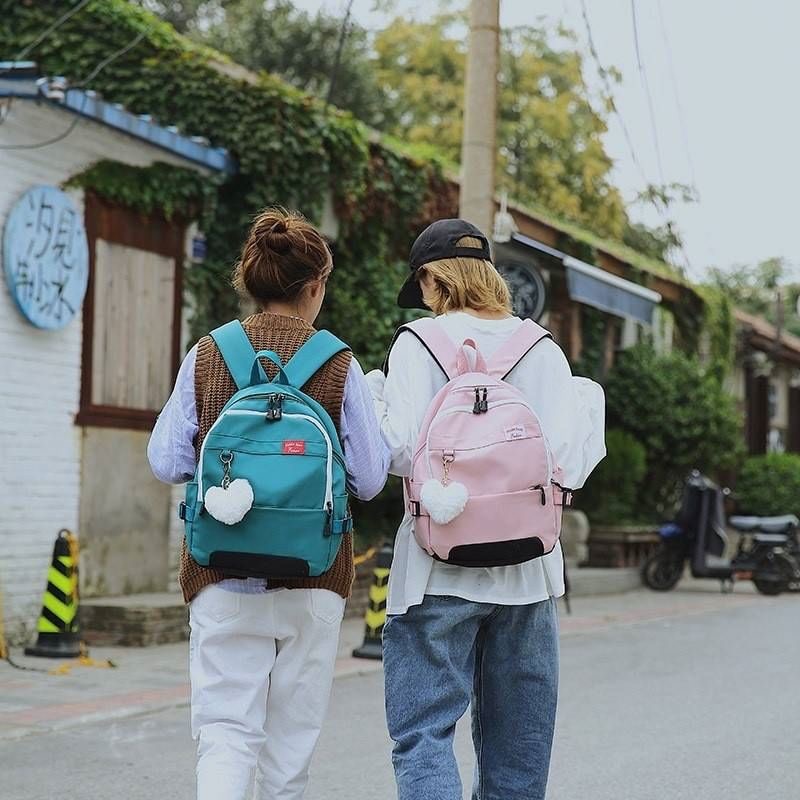 พร้อมส่ง!!!!!!!! lalalove backpack รุ่นนี้แถมพวงกุญแจรูปหัวใจทุกใบจ้า