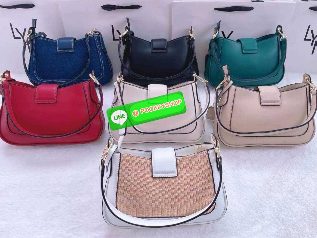 กระเป๋าลิน Lyn สะพายข้าง คลอใหม่ คล้องไหล่ได้ สะพายข้างครอสบอดี้ได้ มีสายสะพาย2เส้น