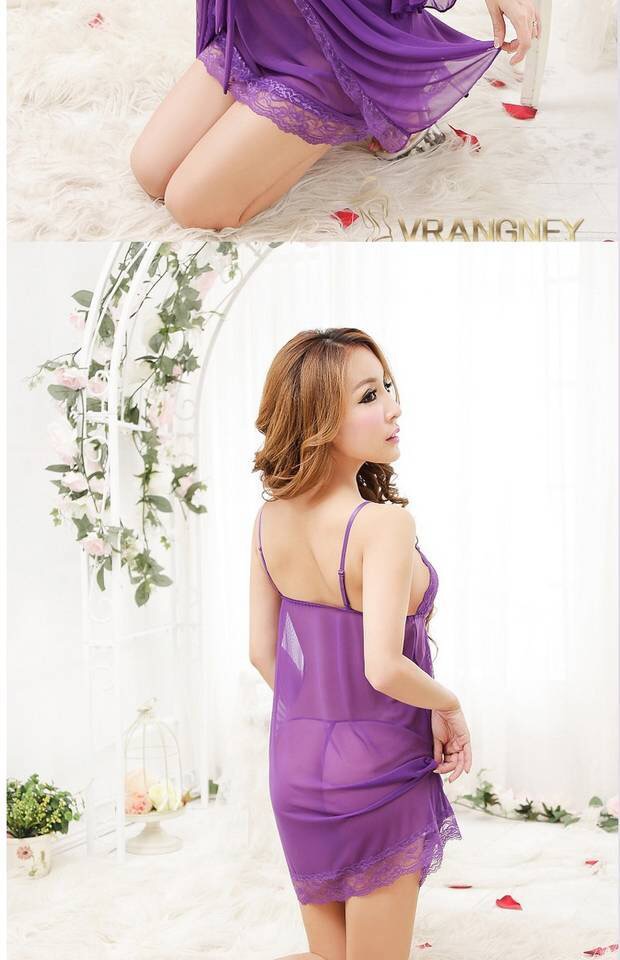 ชุดคลุมนอนเซ็กซี่ เซ็ทชุดนอน สายเดี่ยว ซีทรู สีดำ แต่งระบายขอบ และลูกไม้ เนื้อผ้าทิ้งตัว สวยหรู PREMIUM GRADE สวยหรู เซ็กซี่ เย้ายวนสุดๆคะ +G-string แต่งลูกไม้เข้าชุดคะ