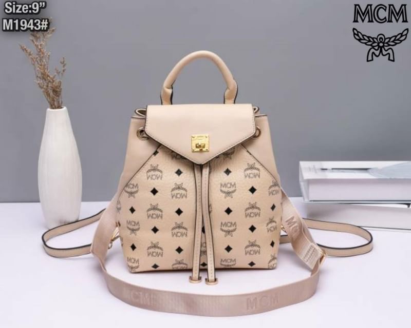 กระเป๋าเป้ MCM งานพรีเมี่ยม ปั้มครบ พร้อมถุงผ้า