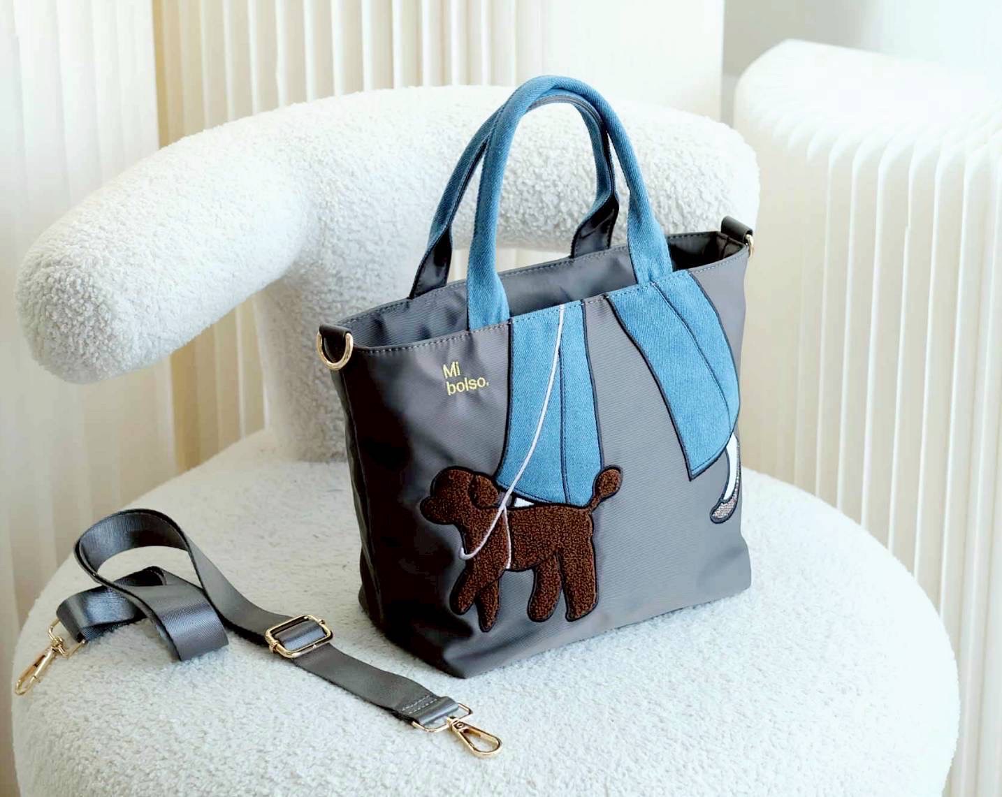 กระเป๋าผ้า Miszapatos แบรนด์ที่ญี่ปุ่นฮิตมาก ดีไซน์น่ารัก วัสดุผ้าไนล่อน เกรดหนา สามารถกันน้ำกันฝุ่นได้