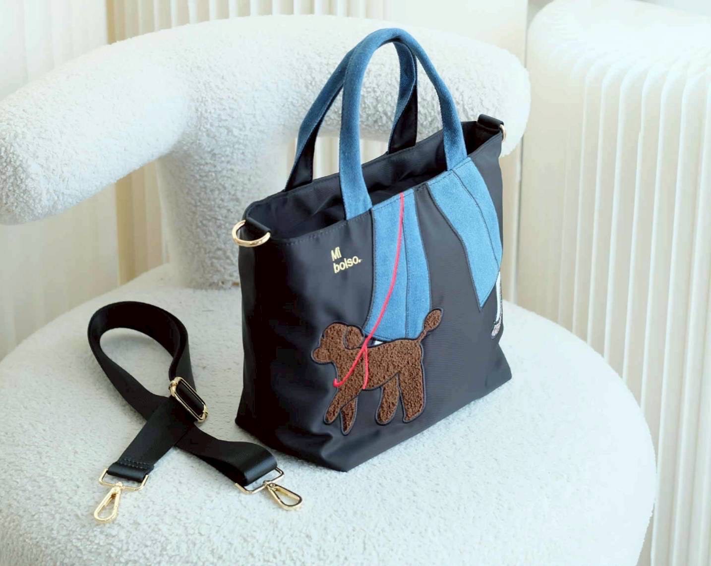 กระเป๋าผ้า Miszapatos แบรนด์ที่ญี่ปุ่นฮิตมาก ดีไซน์น่ารัก วัสดุผ้าไนล่อน เกรดหนา สามารถกันน้ำกันฝุ่นได้
