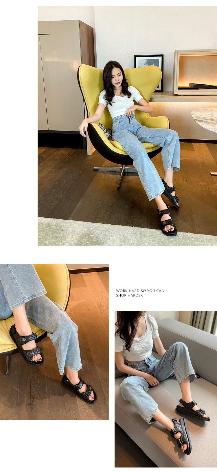 สินค้าขายดี พร้อมส่งค๊าา channel shoes รองเท้ารัดส้น channel งานเกรดพรีเมี่ยม พื้นนิ่มมากคะ ใส่สบายจะแมตช์กับกางเกง👖หรือกระโปรง👗ก็ได้ค่ะ แม่ค้าคอนเฟริม ห้ามพลาดเลยจ้าตัวนี้แนะนำ อย่าช้ารีบเลย