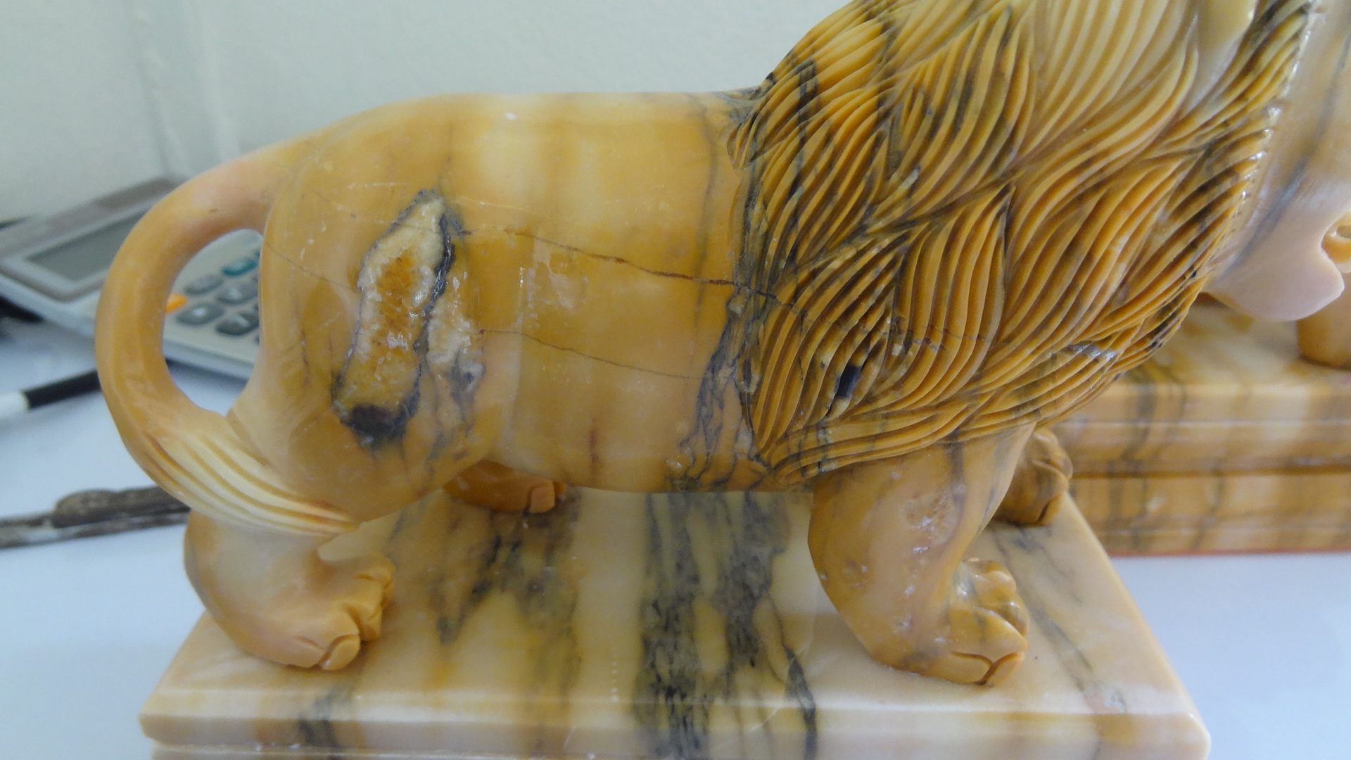 สิงโต เสริมฮวงจุ้ย 10 เซนติเมตร กว้าง 20 เซนติเมตร