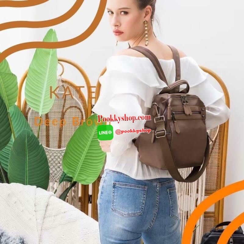สินค้าขายดี มีสีใหม่มาเพิ่มค่า กระเป๋าเป้จากแบรนด์ KEEP มาดูทั้ง 8 สี ของเป้ รุ่น KATE กันเลยน๊า ~ ตัวกระเป๋าขนาดกำลังดี ทำจากไนล่อนนาโนตัดกับหนังวัวแท้ งานสวย งานละเอียดมากค่า ด้านหลัง สายสะพายยาว ซับในด้วยฟองน้ำนิ่มๆ ไว้ซัพพอร์ตไหล่ตอนสะพาย โดยเฉพาะของแ
