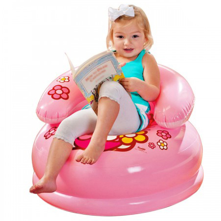 Kitty Kids Chair , Age3-8 โซฟาเป่าลม คิตตี้ สีชมพู 48508 คิตตี้แท้ ลิขสิทธิ์แท้