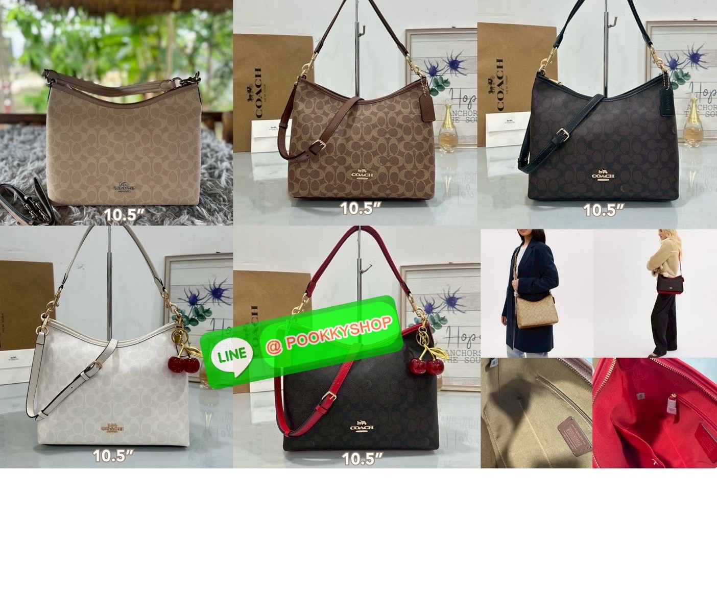 Coach CV975 Studio — รุ่นสะพายไหล่ที่เบา เรียบ แต่หรูทุกมุมตา 🤍 ลาย C สุดคลาสสิกตัดขอบหนังโทนหรูละมุนแต่ไม่กลืน ใส่ของได้เยอะ สะพายแล้วทรงสวยตั้ง ไม่ยวบ สายสะพาย 2 แบบ เลือกได้ตามสไตล์ สะพายไหล่ก็โก้ สะพายข้างก็มั่นใจ ใครกำลังหากระเป๋าสะพายที่ถือไ