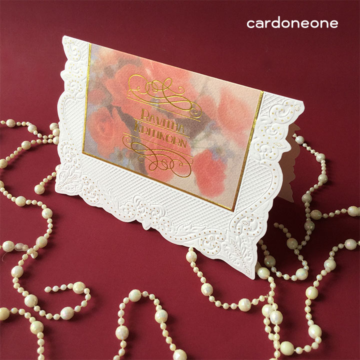 การ์ดแต่งงานพรีเมี่ยม วินเทจ