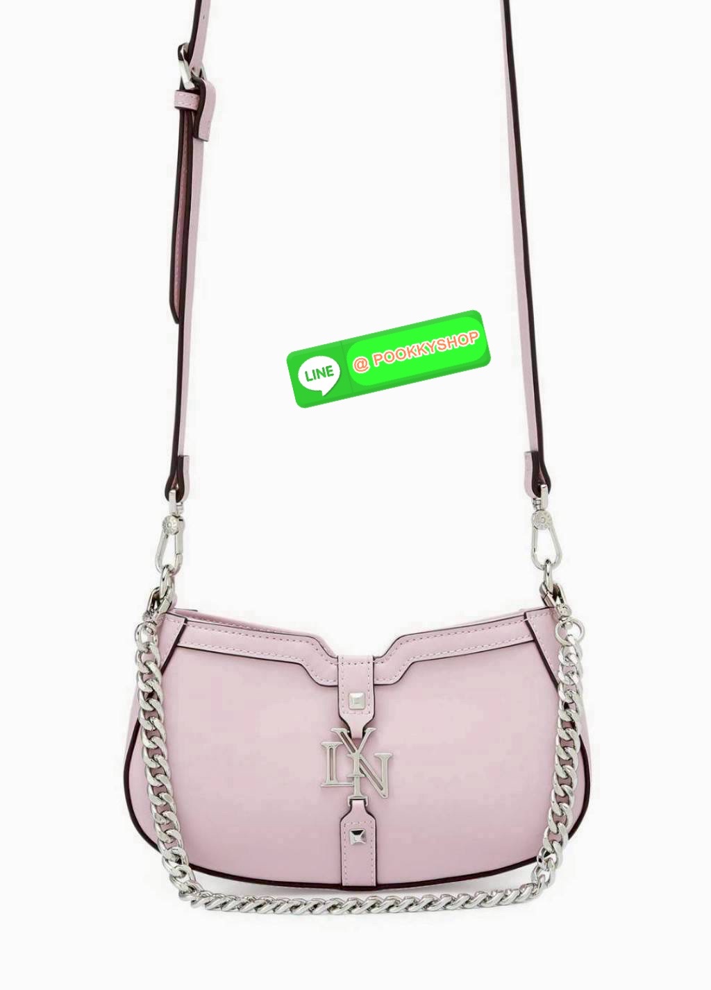 LYN น้ำหนักเบา ใช้ง่าย ดูแพง กระเป๋าลิน Lyn ทรงพอช สะพายข้างได้ คล้องไหล่ได้ ได้สายสะพาย 2 เส้น