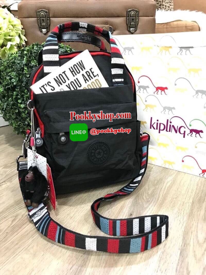 NEW ARRIVAL! KIPLING 2WAYS MINI BACKPACK กระเป๋าสะพาย 2Ways วัสดุ Nylon & Polyester 100% มีหูหิ้วปั้มแบรนด์เเละสายสะพายยาวหลากสีเลื่อนปรับได้ถอดได้ สามารถถือหรือสะพายได้หลายแบบไม่จำเจ จะสะพายไหล่ สะพายเฉียง Crossbody หรือจะคล้องสายเป็นเป้สะพายหลัง Backpac