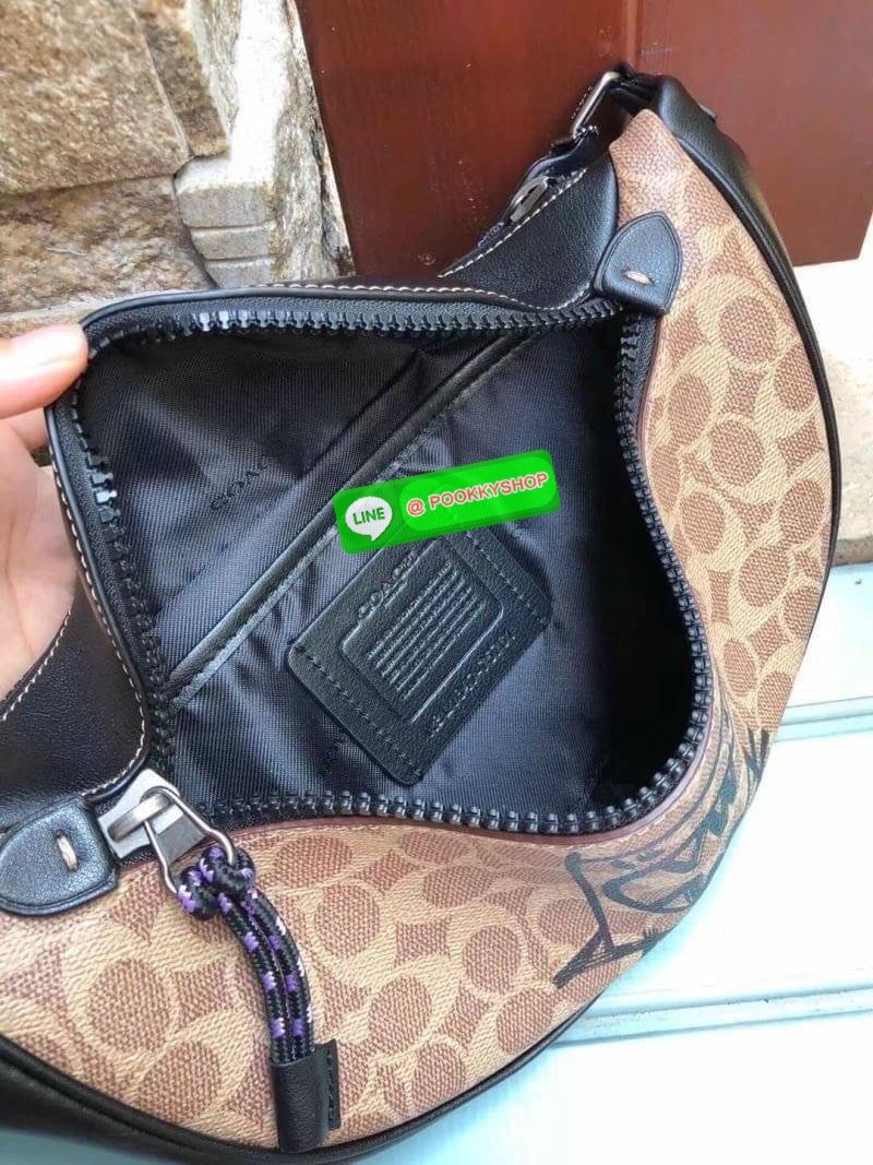 Coach 962 Rivington Belt Bag in Signature Canvas with Coach Patch