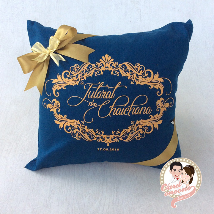 ของรับไหว้ หมอนอิงสกรีนลายผ้าแคนวาส (สินค้าราคาเดียว)