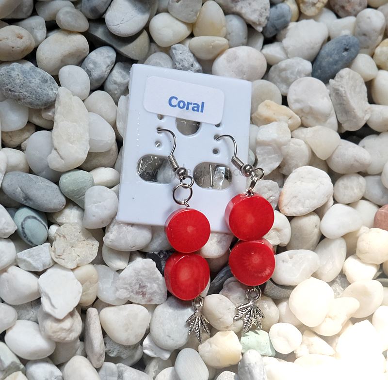 ++ ต่างหู Coral (dyed) ปะการัง (ย้อมสี) ++
