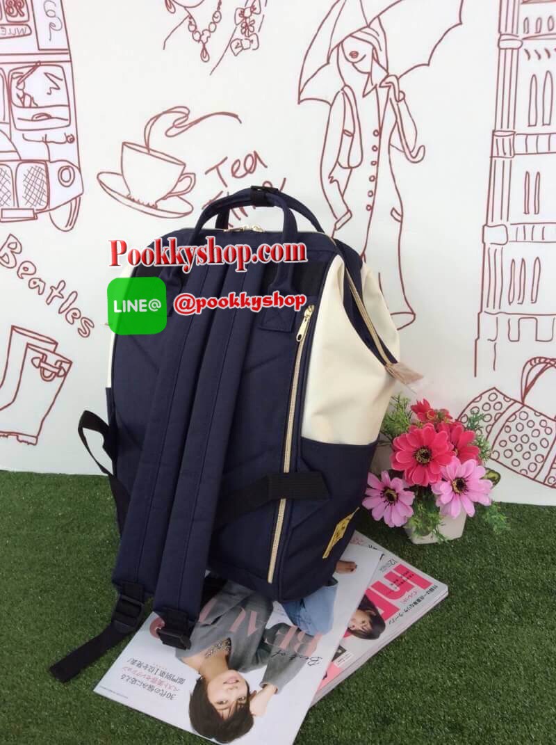 งาน2ป้าย มีชื่อรุ่นและบาร์โค้ด / 5900 เยน ❤️ มีไอจีและเฟส ❤️ ภายในระบุ วดป(code) Re~stockรุ่นขายดี !!! Anello “UP SMILE x anello ” Special collaboration! รุ่น Limited Item กระเป๋าเป้ทรงBackpack รุ่นClassic ผ้าแคนวาส ปากกระเป๋ามีโครงง่ายต่อกา