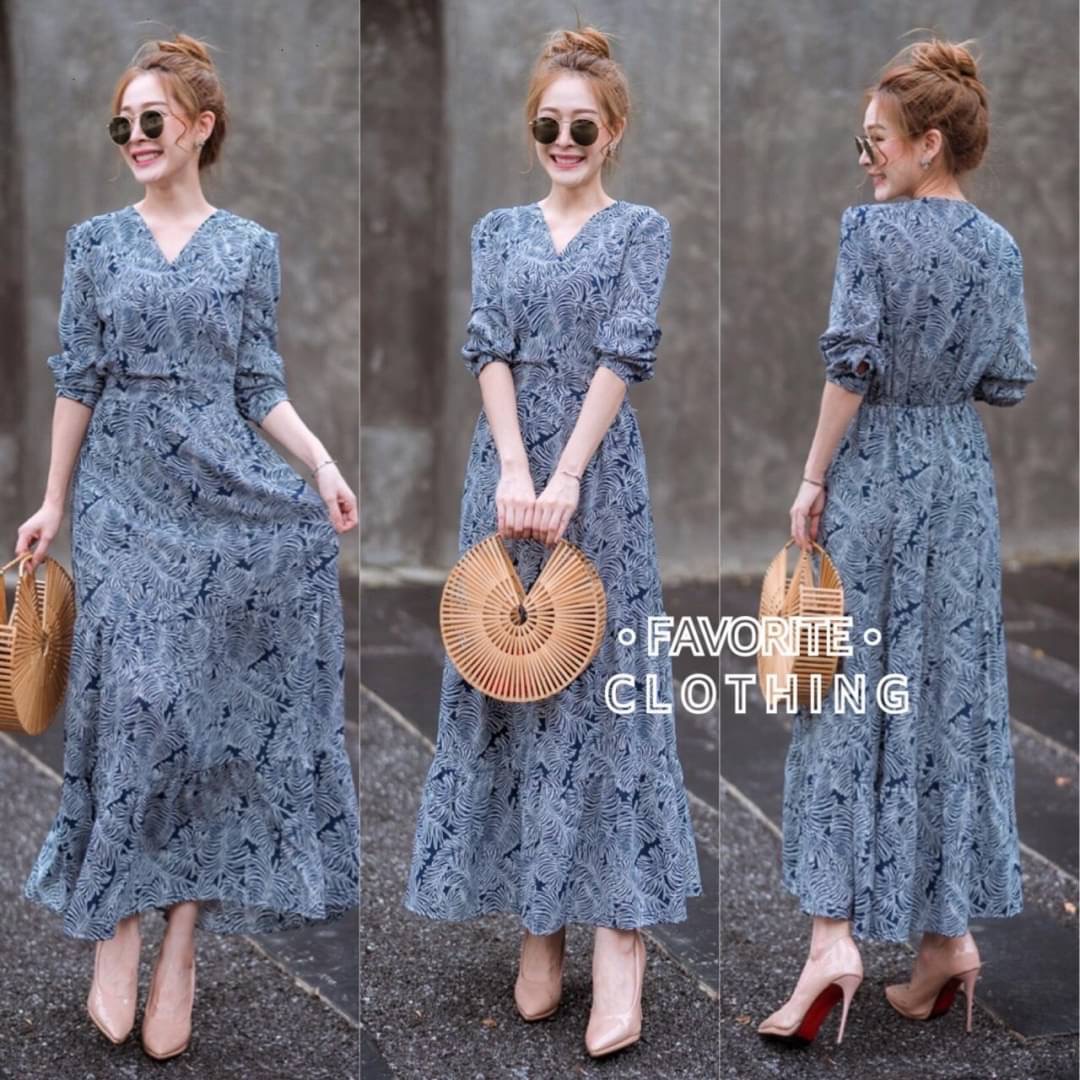 รอบ5มาแล้วค่าาา!!!! ❣️แม็กชี่เดรสคอวี❣️ แม็กชี่เดรสลายดอกคอวีแขนยาว ผ้าพิมพ์ลายดอกคมชัด งานสม็อคเอวด้านหลัง งานจริงสวยมากๆค่ะ แพทเทิร์นสวย ผ้าใส่สบายสุดๆ สาวๆตัวเล็กตัวใหญ่ใส่ได้หมดจ้า รีบจัดด่วนๆเลยน๊าาา