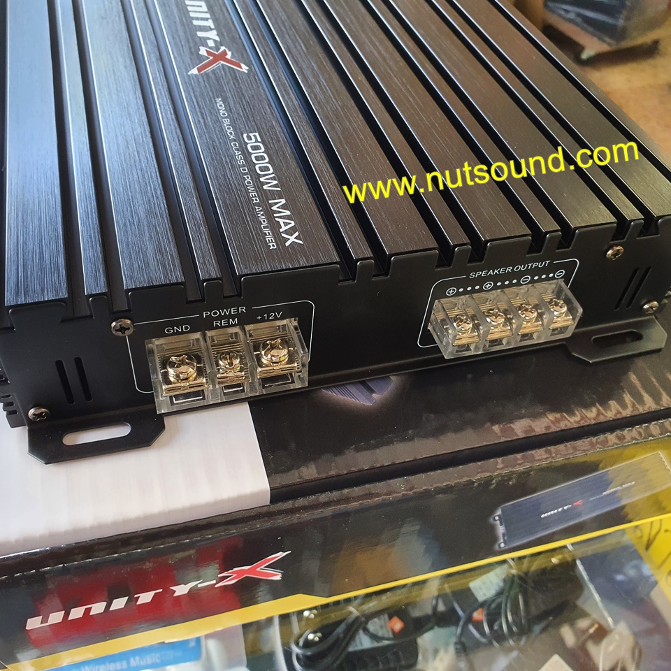 เพาเวอร์แอมป์รถยนต์ CLASS D 2CH 5000W ยี้ห้อ UNITY-X รุ่น UX-101 เพาเวอร์แอมป์ คลาสดี ขับซับ