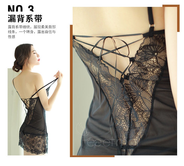 ชุดนอนเซ็กซี่ ชุดนอน ซีทรู แต่งลูกไม้ ชุดสายเดี่ยว ลูกไม้ซีทูสีม่วง แต่งลูกไม้ด้านหน้า และชายกระโปรง ด้านหลังแต่งริบบิ้น ร้อยสลับแบบเก๋ๆ เพื่อเพิ่มความยืดหยุ่นตามสัดส่วนคะ สีหรูๆ คุณหนู จร้า+ G-string เข้าชุดคะ