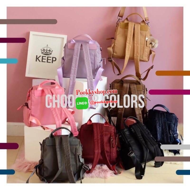 สินค้าขายดี มีสีใหม่มาเพิ่มค่า กระเป๋าเป้จากแบรนด์ KEEP มาดูทั้ง 8 สี ของเป้ รุ่น KATE กันเลยน๊า ~ ตัวกระเป๋าขนาดกำลังดี ทำจากไนล่อนนาโนตัดกับหนังวัวแท้ งานสวย งานละเอียดมากค่า ด้านหลัง สายสะพายยาว ซับในด้วยฟองน้ำนิ่มๆ ไว้ซัพพอร์ตไหล่ตอนสะพาย โดยเฉพาะของแ