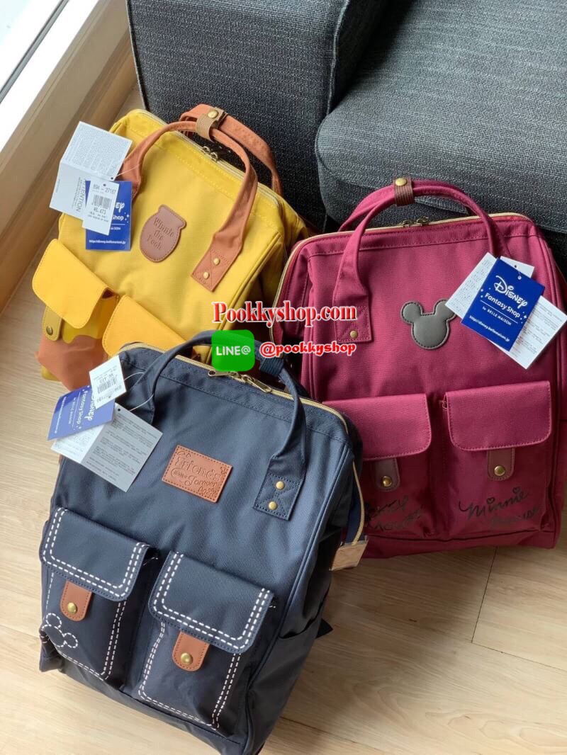 Belle Maison's Disney Fantasy Bags! รุ่น Classic Backpack จากBellemaison แห่งเดียวในประเทศญี่ปุ่น มีรูปโฉมและสไตล์ใช้งานคล้ายแบรนด์ Anello แต่งแต้มสีสันและลวดลายเพิ่มเติมลงบนกระเป๋าจากเหล่าการ์ตูนของดิสนีย์ เป็นรุ่นลิมิเตทสุดๆที่ออกมาไม่บ่อยเลยคร้า!!