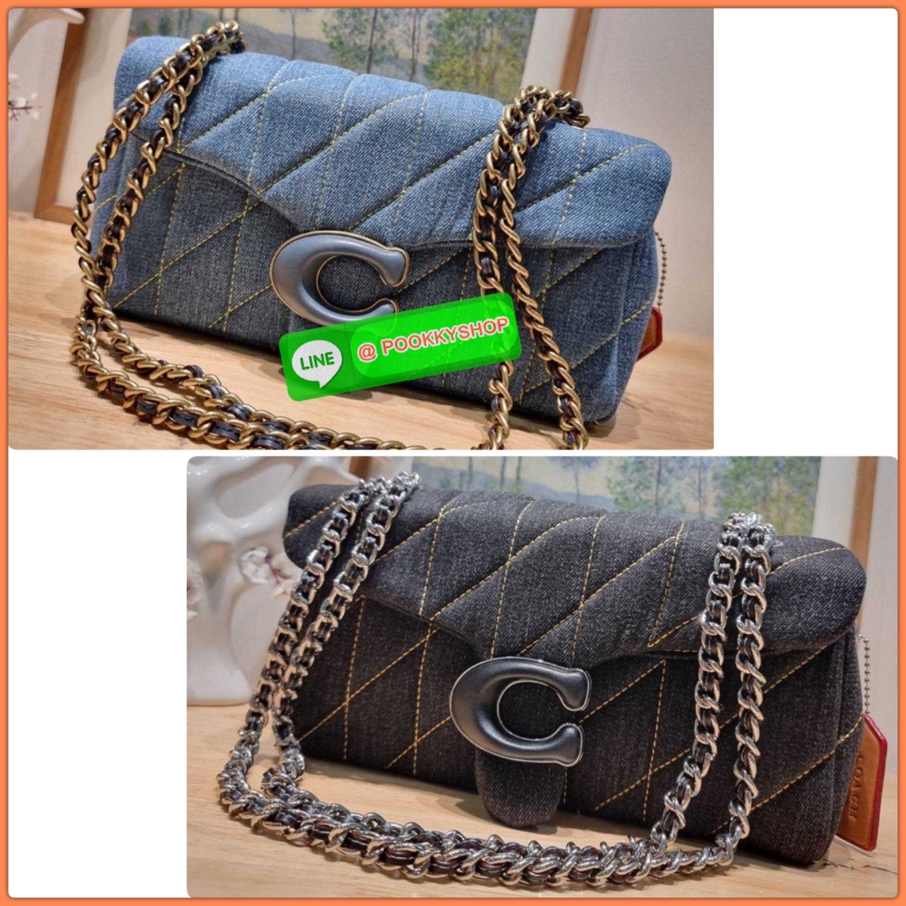 COACH CR704 TABBY SHOULDER BAG 26 WITH QUILTING 🔆 Details ไอเท็มใหม่ ตัวแม่แบบฉ่ำ สวยทำถึง! ต้อนรับซัมเมอร์ให้โดดเด่นกว่าใคร กับกระเป๋าสะพายไหล่ดีไซน์หรูหรา มีดีเทลสวยงามด้วยการเดินด้ายลวดลายตัดกับกระเป๋า เปิด-ปิดด้วยอะไหล่แบบกระดุม ภายในมีช่องเยอ