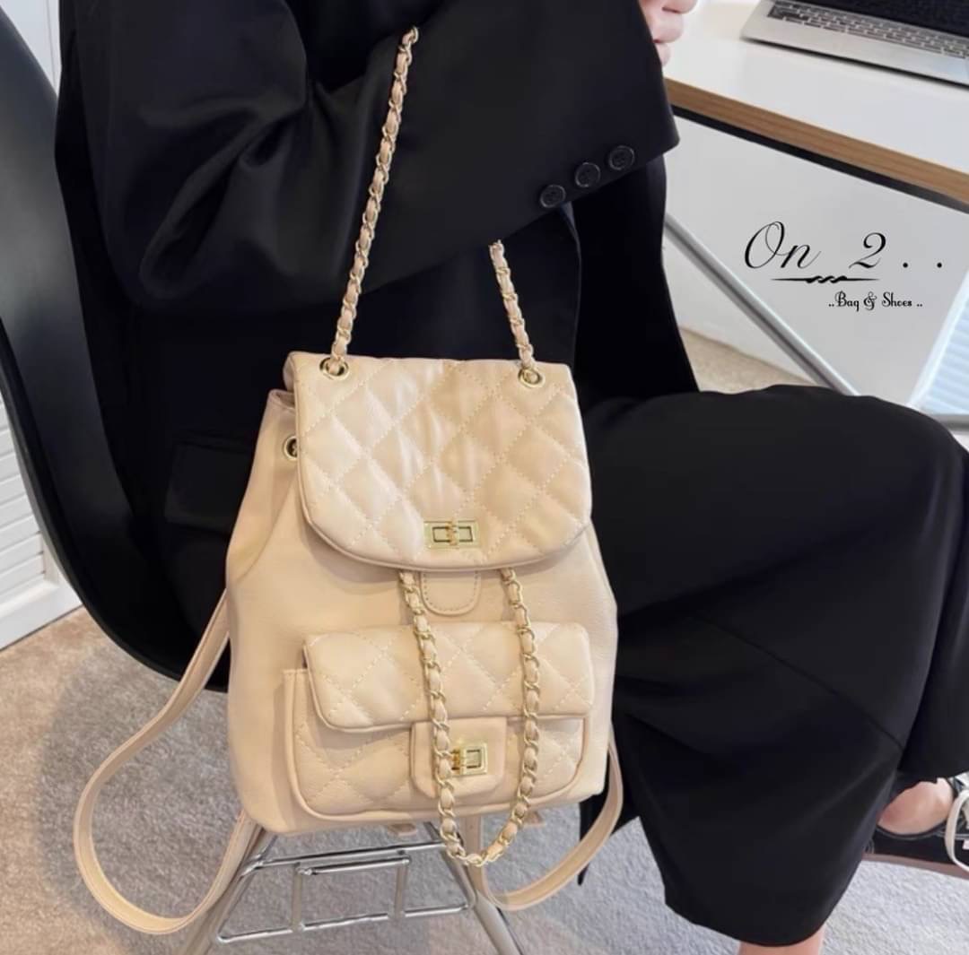 พร้อมส่งจ้าา♥️♥️♥️ CHANEL BACKPACK CLASSIC...✨✨✨ รุ่นใหม่ล่าสุด หนังพียู งานเกรดพรีเมี่ยมม!! สามารถทำเป็น เป้หลังได้ เเละถือได้