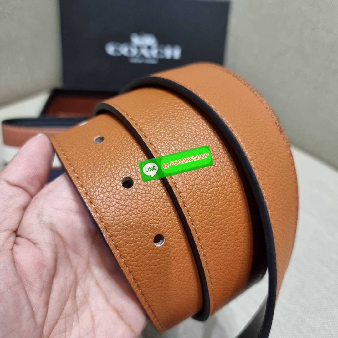 COACH F75399 COMPACT ID WALLET IN VARSITY LEATHER WITH BELT MIX GIFT BOX SET Set สุดคุ้ม!! ลิมิเต็ด!! สำหรับหนุ่มๆ ที่จับคู่เซ็ทกระเป๋าสตางค์รุ่นยอดฮิต และเข็มขัดหนัง pepble มาใน package Coach gift box คุ้มค่ามากๆ กระเป๋าสตางค์หนังวัว สวย นิ่มไปอีก ยังไม่