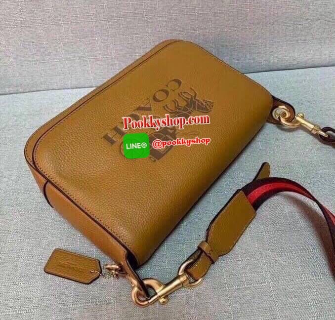 Coach Jess Leather Messenger Black