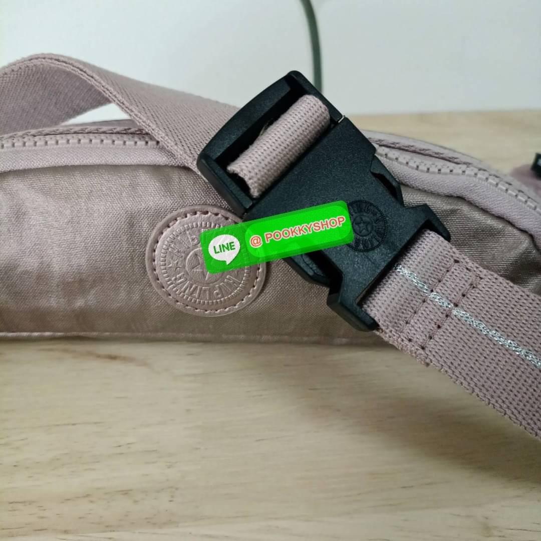 KIPLING YASEMINA Fanny Pack ซับในสีพื้น หัวซิปโลหะไม่มีอักษรแบรนด์ กระเป๋าคาดอกหรือคาดเอว วัสดุด้านนอก Nylon +polyester